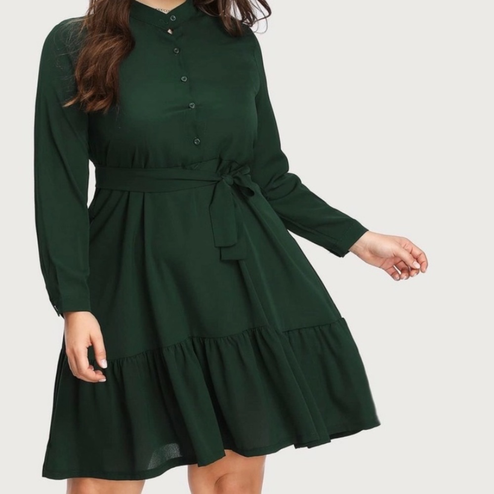 SHEIN green dress